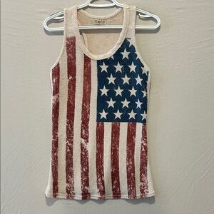 Vintage-Inspired American Flag Tank Top